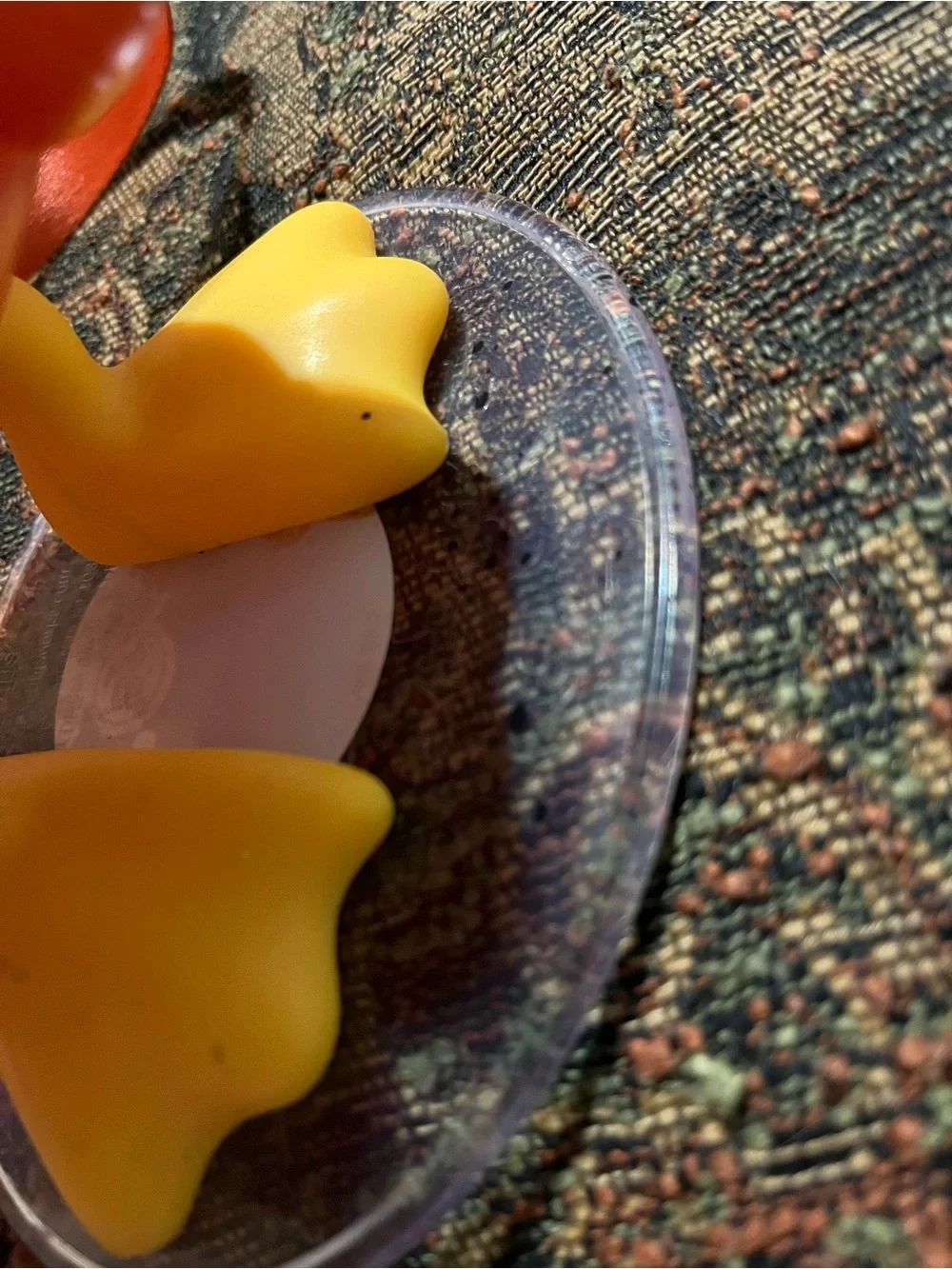 Disney Donald Duck Candy Corn Figure with Orange and Yellow Details